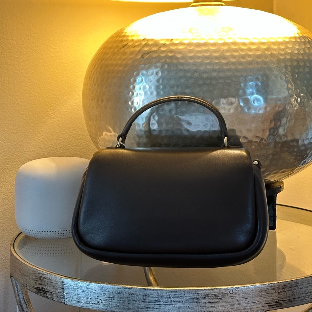 Tory Burch Brown Britten Mini Top Handle Leather Crossbody Bag NWOT - Picture 3 of 10